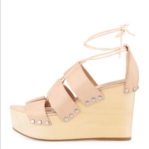 Loeffler Randall Ines Leather strap up sandal